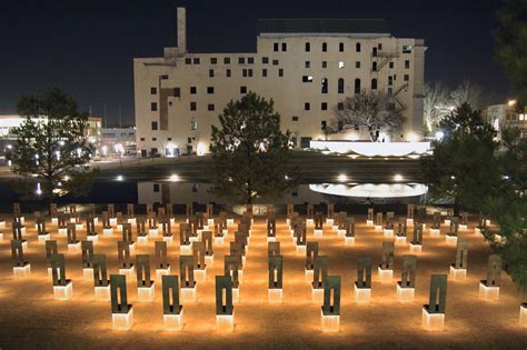 Oklahoma City Memorial at Night | What a sombering place! | Flickr