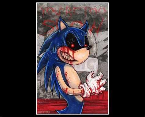 Sonic.exe Creepypasta Poster Print - Etsy