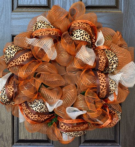 Fall Wreath - Custom Wreath - Handmade Wreaths - Deco Mesh Wreath - Front Door - Thanksgivng ...