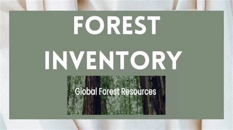 PPT - Forest inventory PowerPoint Presentation, free download - ID:12309390