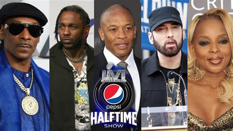 Super Bowl LVI Halftime Show Performers All-Star Line Up! - YouTube