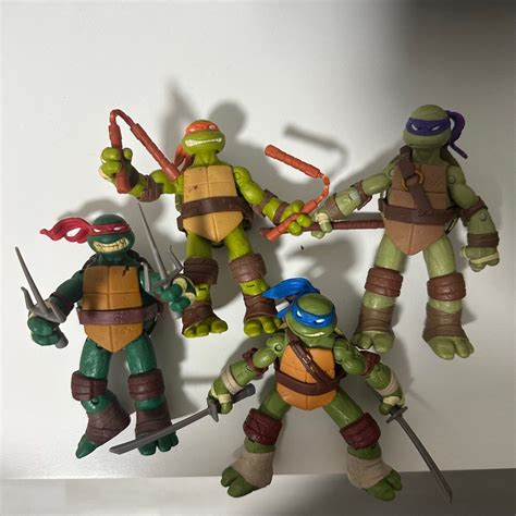 TMNT 2012 Action Figures - Full set of 4, Hobbies & Toys, Toys & Games on Carousell