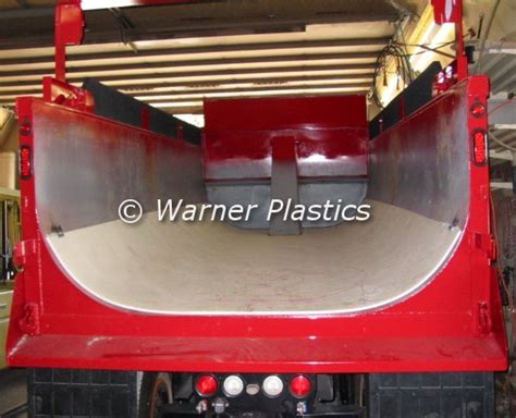 HMW Natural Plastic Dump Truck Bed Liners, Poly End Dump Truck Box ...