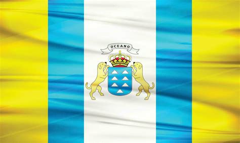 Illustration of Canary Islands flag and editable vector Canary Islands country flag 36049049 ...