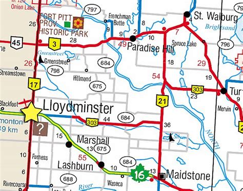 Lloydminster Map