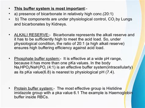 The biochemical aspect of pH imbalance