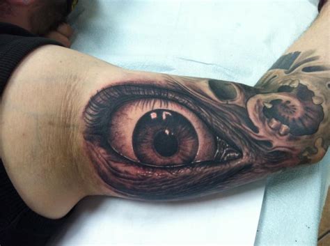 Arm Realistic Eye Tattoo by Josh Duffy Tattoo