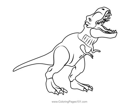 Tyrannosaurus Rex Coloring Page for Kids - Free Dinosaurs Printable Coloring Pages Online for ...