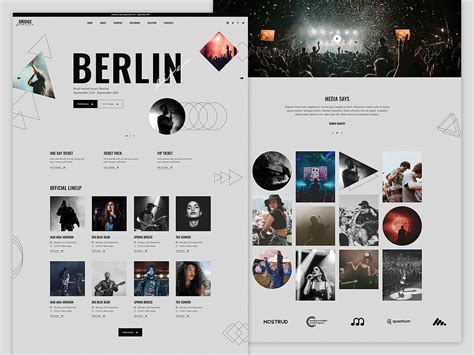 Music Festival Demo by Sara Babić for Qode Interactive on Dribbble