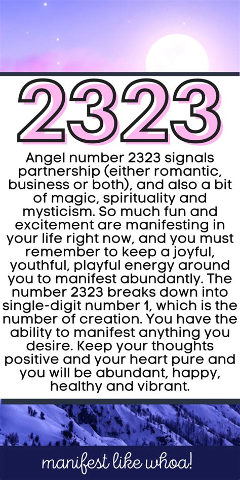 2323 Angel Number Meaning & Symbolism For Manifestation | Angel number ...