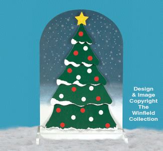 Glowing Evergreen Woodcraft Pattern, Lighted Christmas: The Winfield Collection