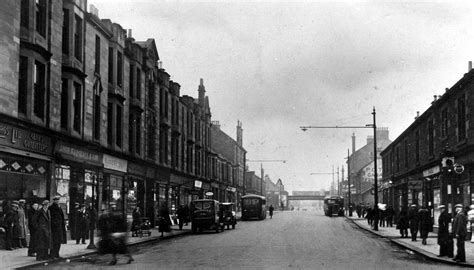 Tour Scotland: Old Photograph Hamilton Road Bellshill Scotland