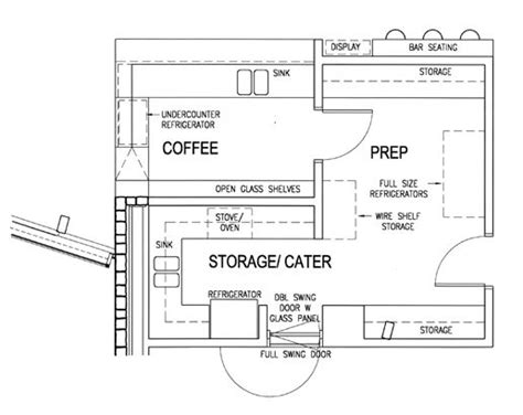 best coffee shop layout | layout hgtv remodels coffee shop floor ... | Cafe floor plan, Floor ...