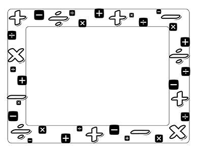 Math Borders Clipart | Math border, Clip art borders, Borders