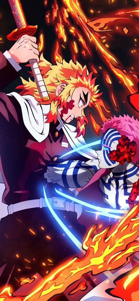 Rengoku vs Akaza Wallpaper - KoLPaPer - Awesome Free HD Wallpapers