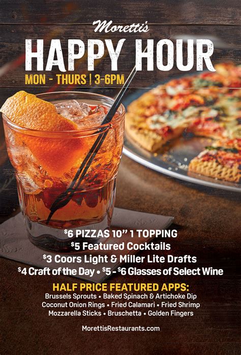 Happy Hour - Rosemont - Moretti's Restaurants: Best Thin Crust & Deep Dish Pizza Chicago