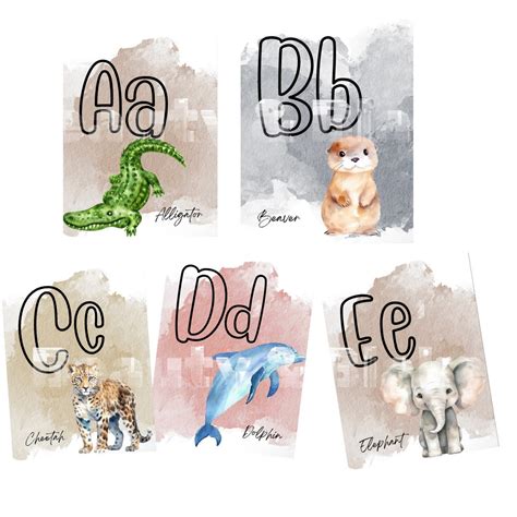 Alphabet Classroom Posters Classroom Banner Homeschool - Etsy