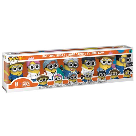 Despicable Me 4 Minions x BTS Funko Pop! Vinyl Figure 7-Pack ...