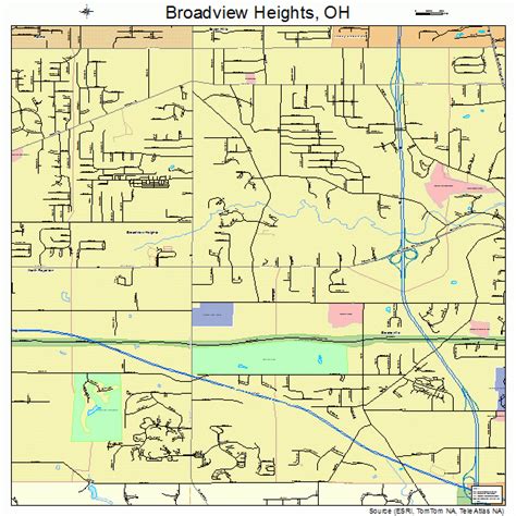 Broadview Heights Ohio Street Map 3909064