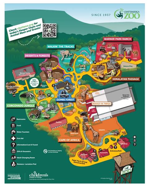 Chattanooga Zoo Map and Brochure (2024 - 2018) | ThemeParkBrochures.net