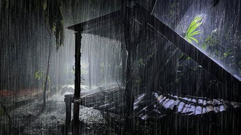 Sleep Instantly Within 2 Minutes with Heavy Rain & Thunder on Ancient Farmhouse in Forest at ...