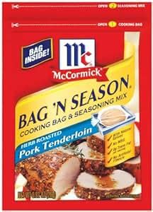 Amazon.com : McCormick Bag 'n Season Herb Roasted Pork Tenderloin ...