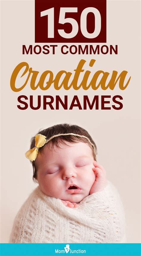 150 Most Common Croatian Surnames, With Meanings | Baby names, Baby ...