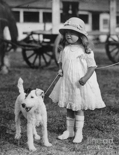 Barbara Hutton As Child Walking Dog Photograph by Bettmann - Fine Art America