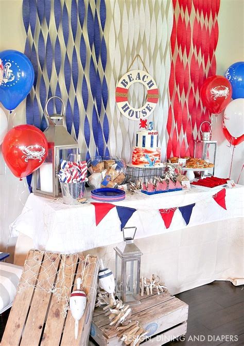 Nautical Party Decorations Centerpiece | Shelly Lighting