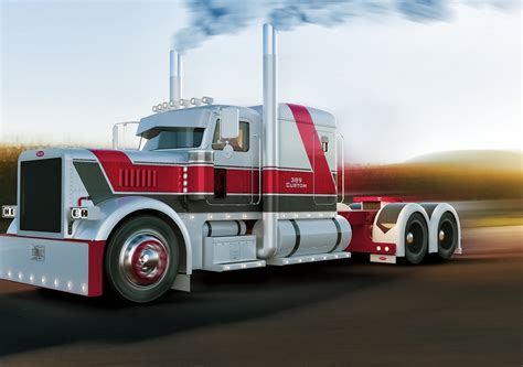 Peterbilt - 389 EXHD Red | CGTrader