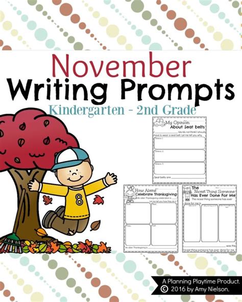 November Writing Prompts - Planning Playtime