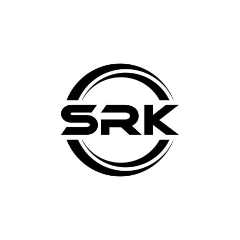 SRK letter logo design in illustration. Vector logo, calligraphy designs for logo, Poster ...