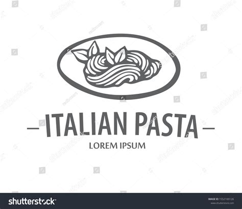 Pasta Logo Hand Drawn Vector Illustration Stock Vector (Royalty Free) 1552100126 | Shutterstock