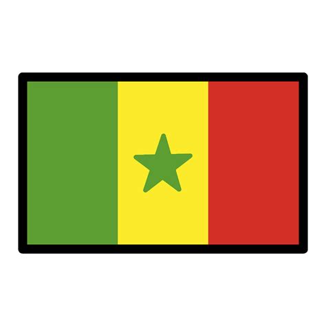 Senegal Bandera clipart. Dibujos animados descargar gratis. | Creazilla