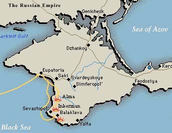 Map of the Crimean Peninsula