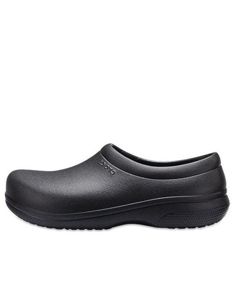 Crocs™ On The Clock Work Slip On in Black for Men | Lyst