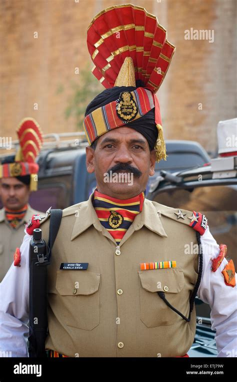 Indian Border Security Force. Soldier in uniform. Rajasthan, India ...