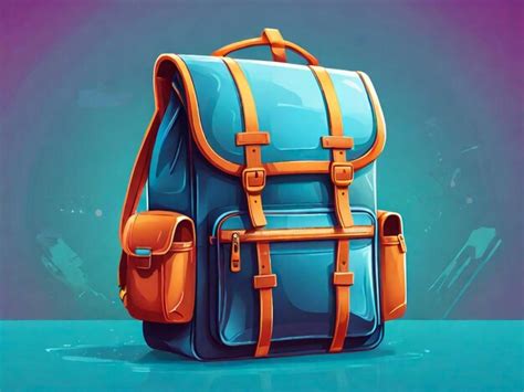 Premium Photo | Watercolor backpack school Illustration clipart isolated on white background