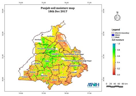 Soil Moisture Map for the state of Punjab – Aapah Innovations Pvt Ltd