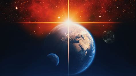 planets, stars, shine, space, universe, galaxy, 4k HD Wallpaper