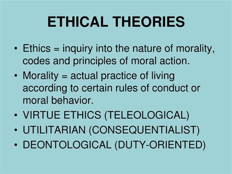 PPT - ETHICAL THEORIES PowerPoint Presentation, free download - ID:1790930