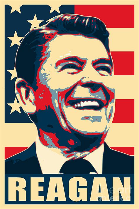 Ronald Reagan Propaganda Poster Pop Art Digital Art by Megan Miller - Fine Art America