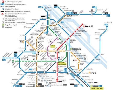 Vienna Metro System Map - MapSof.net