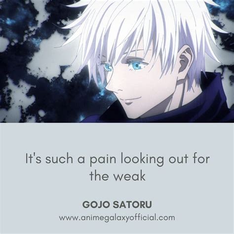 10+ Best Gojo Satoru Quotes In Jujutsu Kaisen | Jujutsu, Anime galaxy, Most popular anime characters