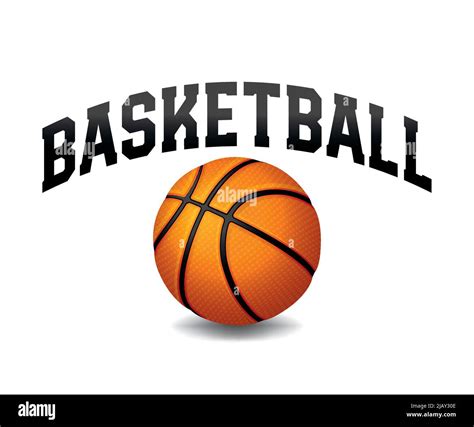 The word BASKETBALL written on a white background cover an isolated ...