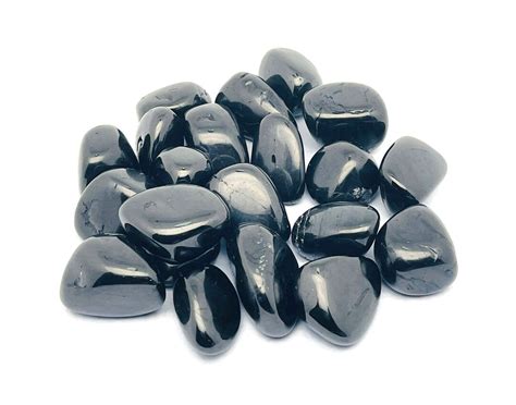 Jet Stone Tumbled Stone Jet Stone Gemstone Black Crystals Natural Stone ...