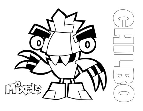 Mixels Coloring Pages Chilbo | K5 Worksheets