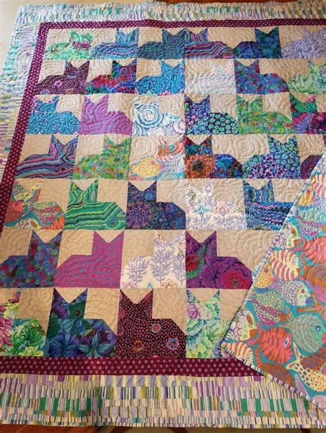 Kathi Roeder's Pins N' Paws | Patchwork quilt patterns, Cat quilt ...