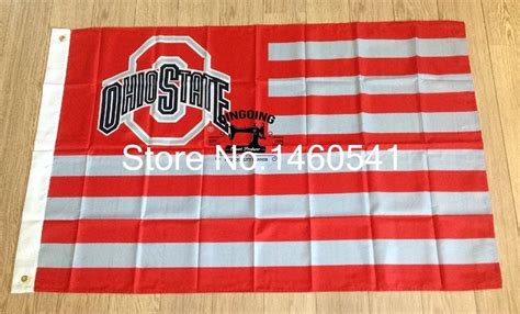 Ohio State Buckeyes With Modified US Flag 3ft x 5ft Polyester NCAA ...