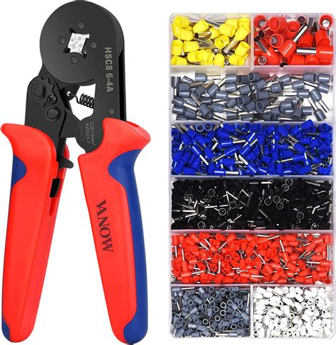 Vanow Ferrule Crimping Pliers Set, 1200 pcs, Wire End Ferrules Crimping ...